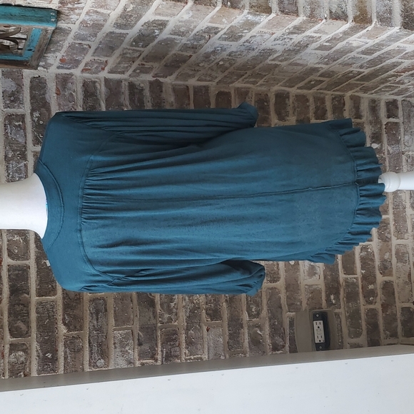 FP Beach Mini Teal Button Up Dress - Picture 3 of 5
